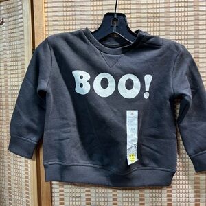 Little and Co Halloween Boo sweatshirt Sz 18 mth